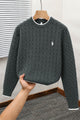Polo Cashmere Blend Knit Imported Men's Sweater