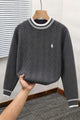 Polo Rph Lren Cable-Knit Pullover Imported Men's Sweater