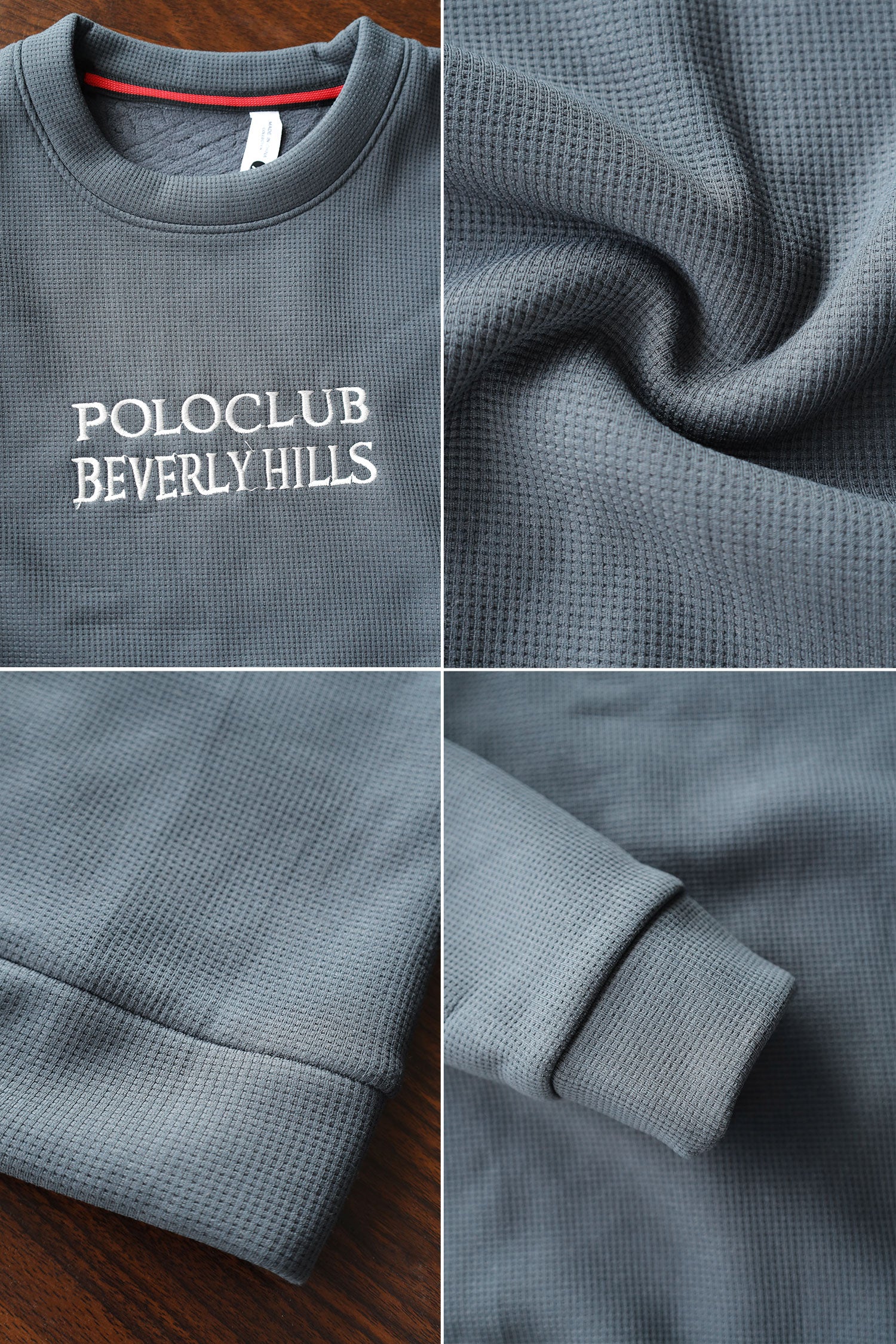 Polo Club Round Neck Imported Men's Sweatshirt In Dark Grey