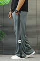 Turbo Side Stripe Drawstring Loose Bottom Trouser