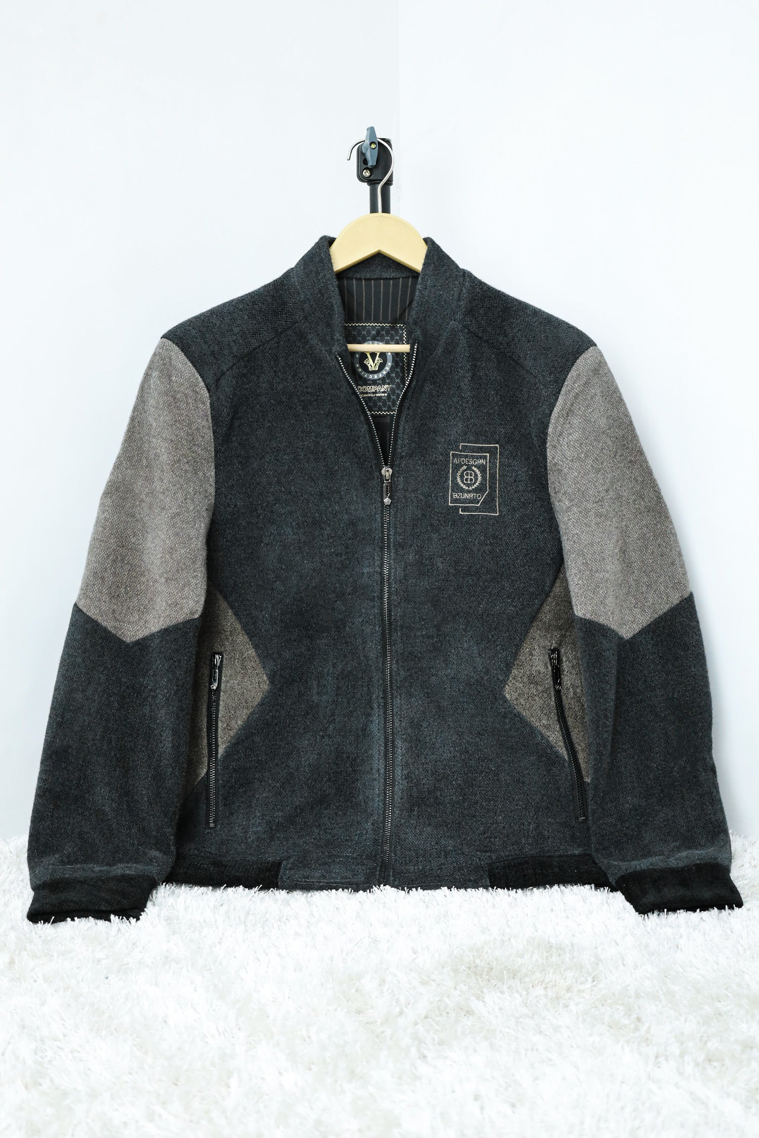 Crafted Contrast Tone Imported Men's Woolen Jacket