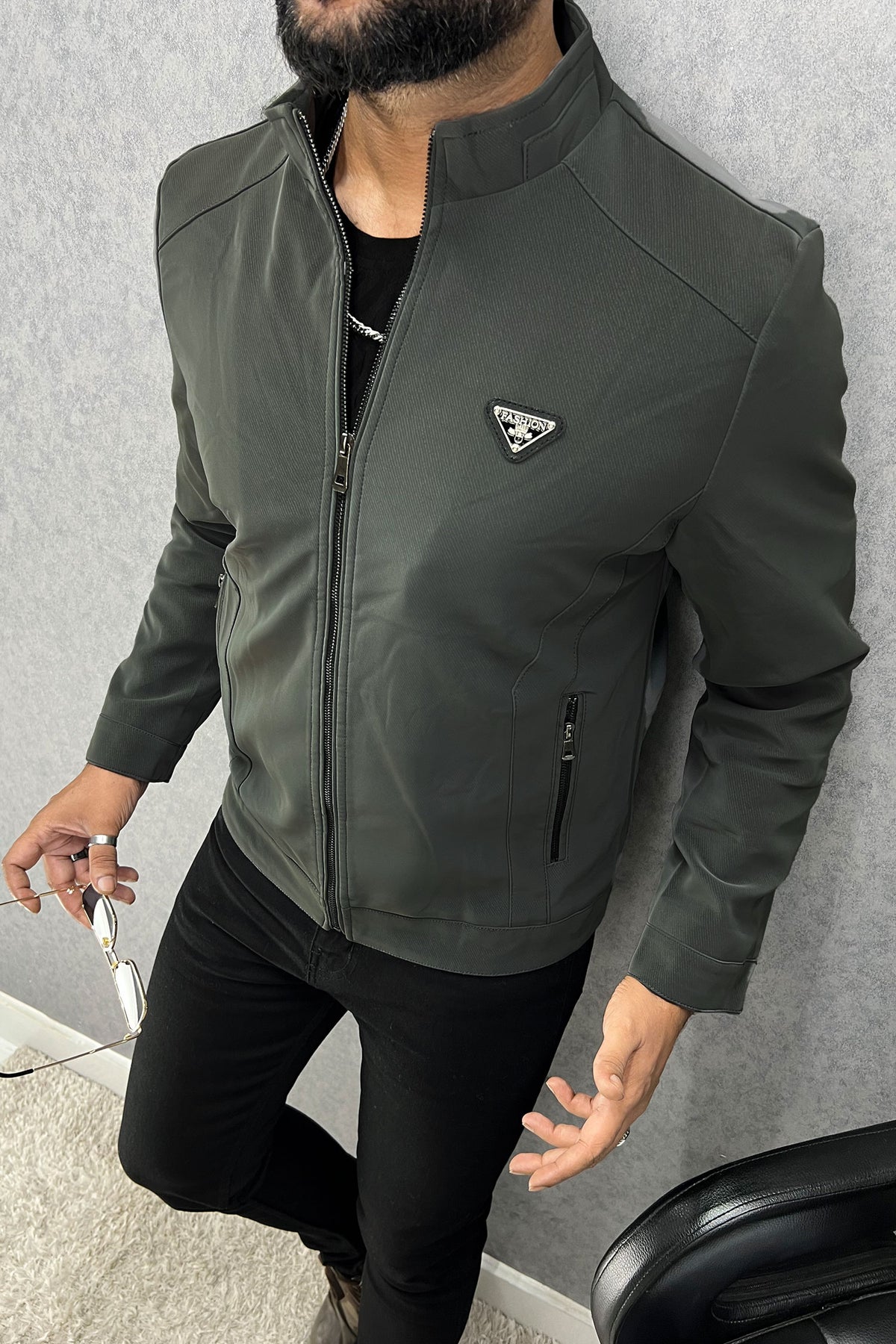 Fashion Week Men's Imported Suede Leather Jacket