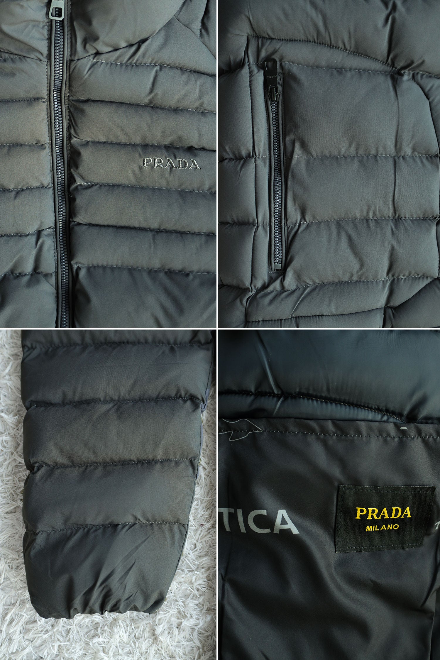 Prda Padded Motif Imported Puffer Jacket