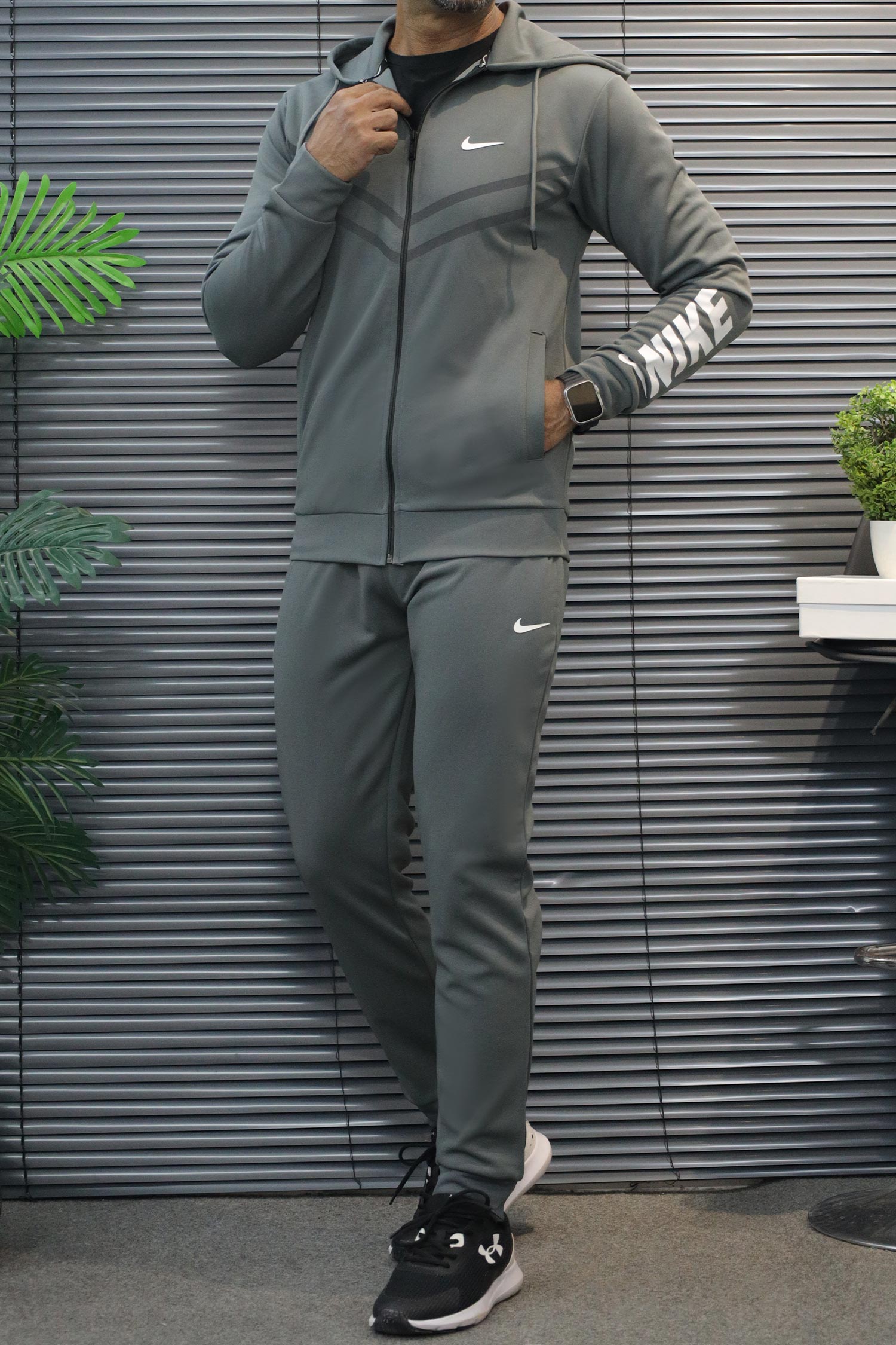 Nke Urban Edge Zipper Hooded Men's Co-Ord Set