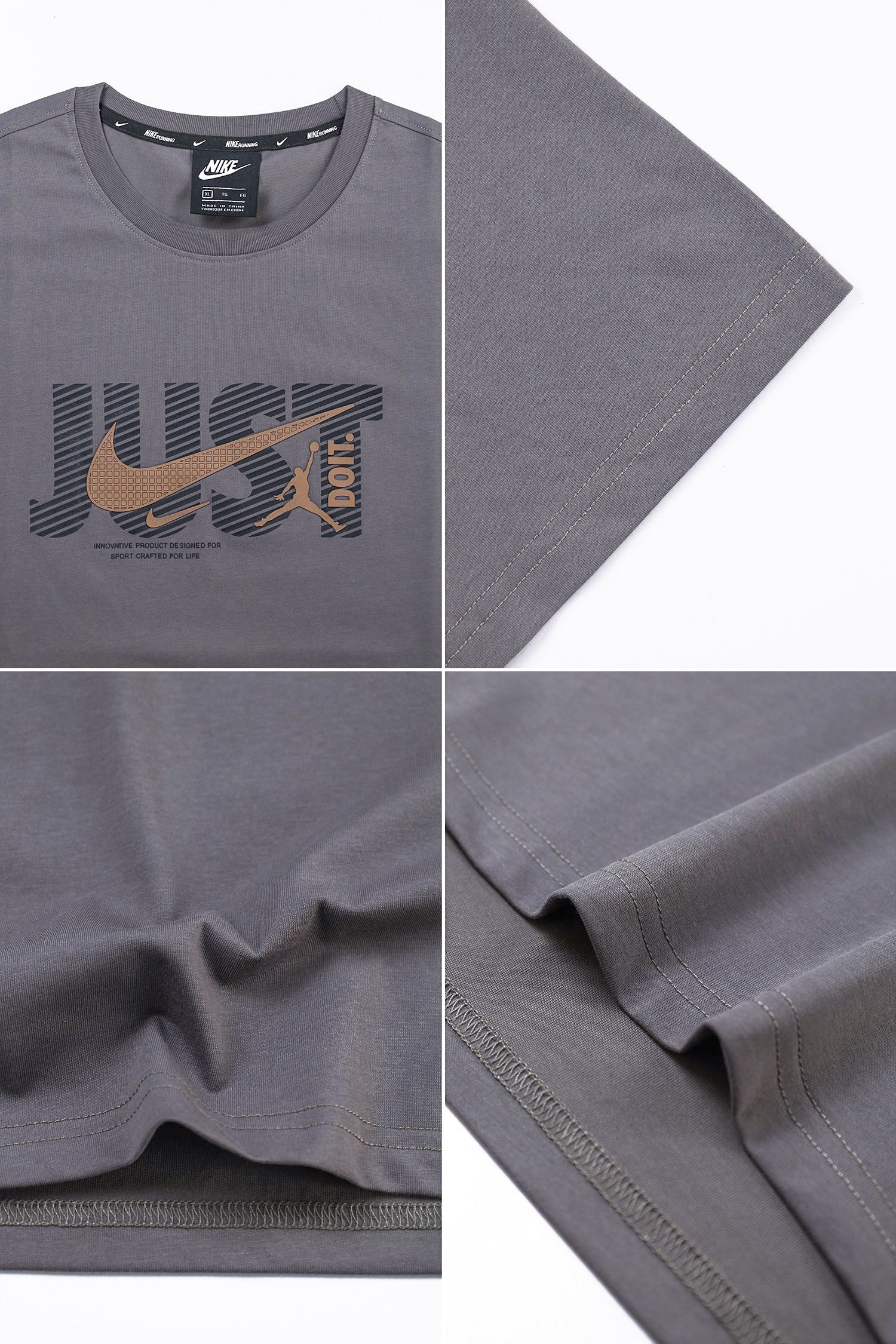 Nke x Jrdn Jst Do It Imported Round Neck T-Shirt