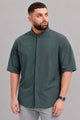 Turbo Concealed Button Placket Big & Tall Men's Casual OverShirt