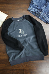 Shape Of Letters Round Neck Imported Men's Sweatshirt