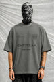 Turbo "Oxfreak Typographic" Oversize Tee in Dark grey
