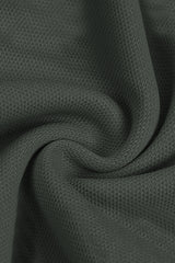Turbo Pique Textured Double Plate SlimFit Trouser In Dark Grey