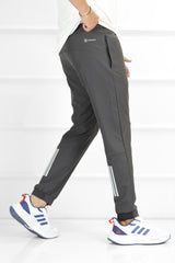 Adds Knitted Essential Micro Premium Sportswear Trouser In Dark Grey