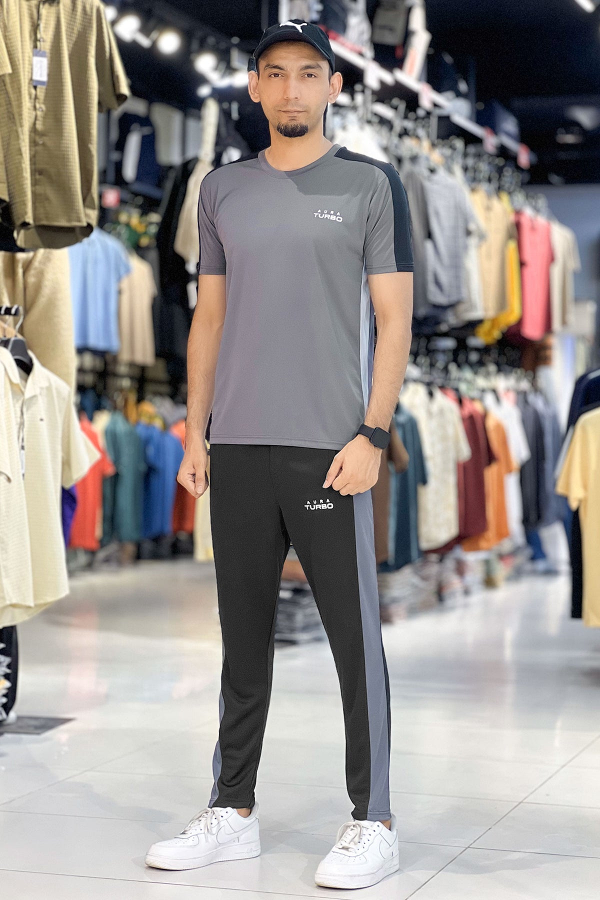 Turbo Aura Panel Stripe Quick-Dry Tracksuit