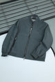 Full-Zip Bomber Imported Light Weight Jacket In Dark Grey