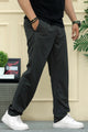 LV Professional Style With Imported Slim-Fit Trouser In Dark Grey