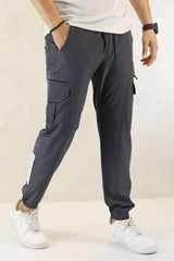 Pma x Nke Chic Micro 7 Pockets Cargo Trouser In Dark Grey