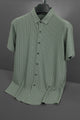 Turbo Smart Structure Comfort Casual Shirt In Dark Grey