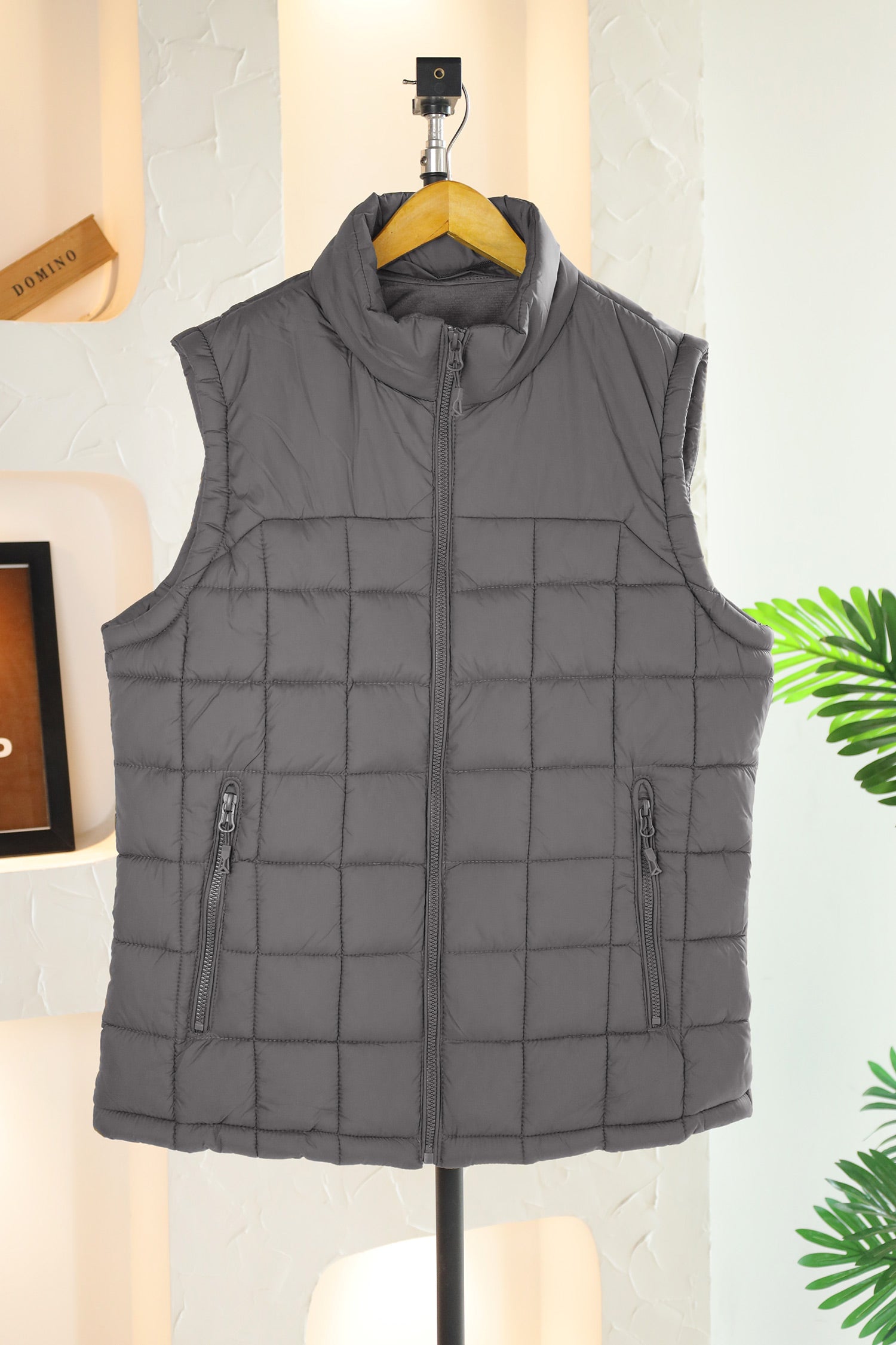 Boa Reversible Vest Detachable Hood Imported Men's Gilet