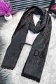 Dlce&Gabna Monogram-Pattern Imported Men's Wool Muffler