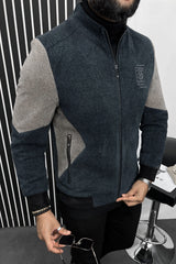 Crafted Contrast Tone Imported Men's Woolen Jacket