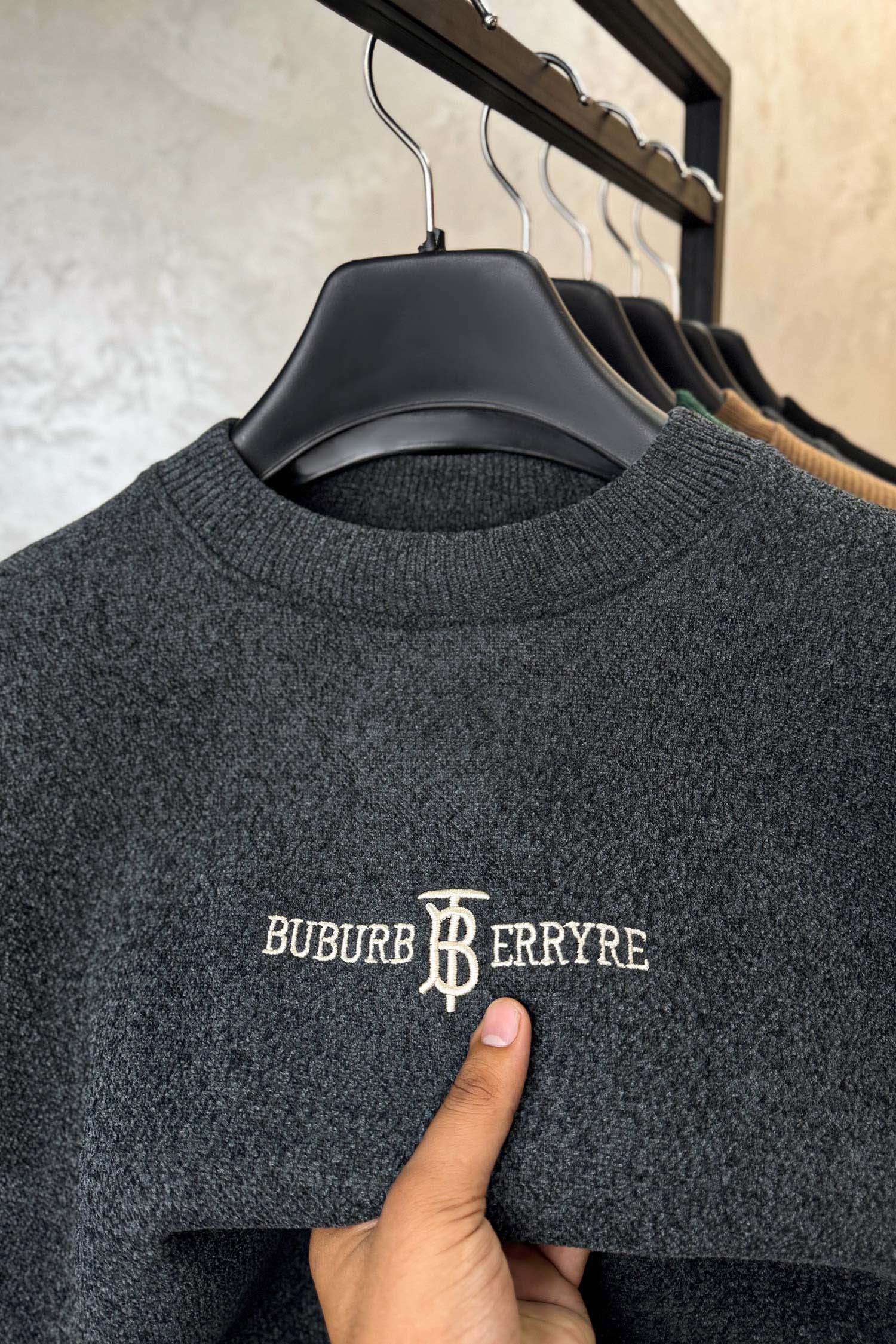 Wool Knitwear Round Neck Imported Men's Sweatshirt