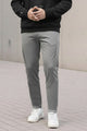 Turbo Sporty Style  Cross Plate Trouser In Dark Gray