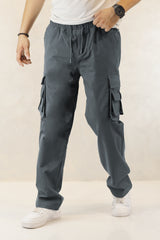 Turbo Hypemode Imp Cotton Cargo Trouser In Dark Grey