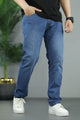 Turbo Plain Slim-Fit Jeans In Dark Blue