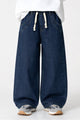 Turbo Retro-Inspired Denim Baggy Jeans For Boys