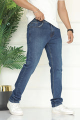 Turbo 'The Autumn' Men's Slim Fit Jeans In Dark Blue