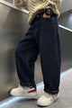 Turbo Minimal Straight Denim Baggy Jeans For Boys