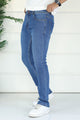 Turbo Kinetic-Flex Precision Taper Jeans In Dark Blue