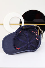 Rph Lren Polo Big Pony Imp Cotton Cap In Dark Blue