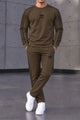 Adds Classic-Retro Lining Men's Co-Ord Set In Dark Brown