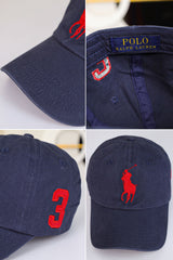 Rph Lren Polo Big Pony Imp Cotton Cap In Dark Blue