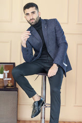 Classic Rich Premium Wool Blend Mens Casual Blazer