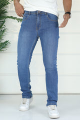 Turbo Kinetic-Flex Precision Taper Jeans In Dark Blue