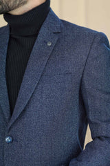 Classic Rich Premium Wool Blend Mens Casual Blazer