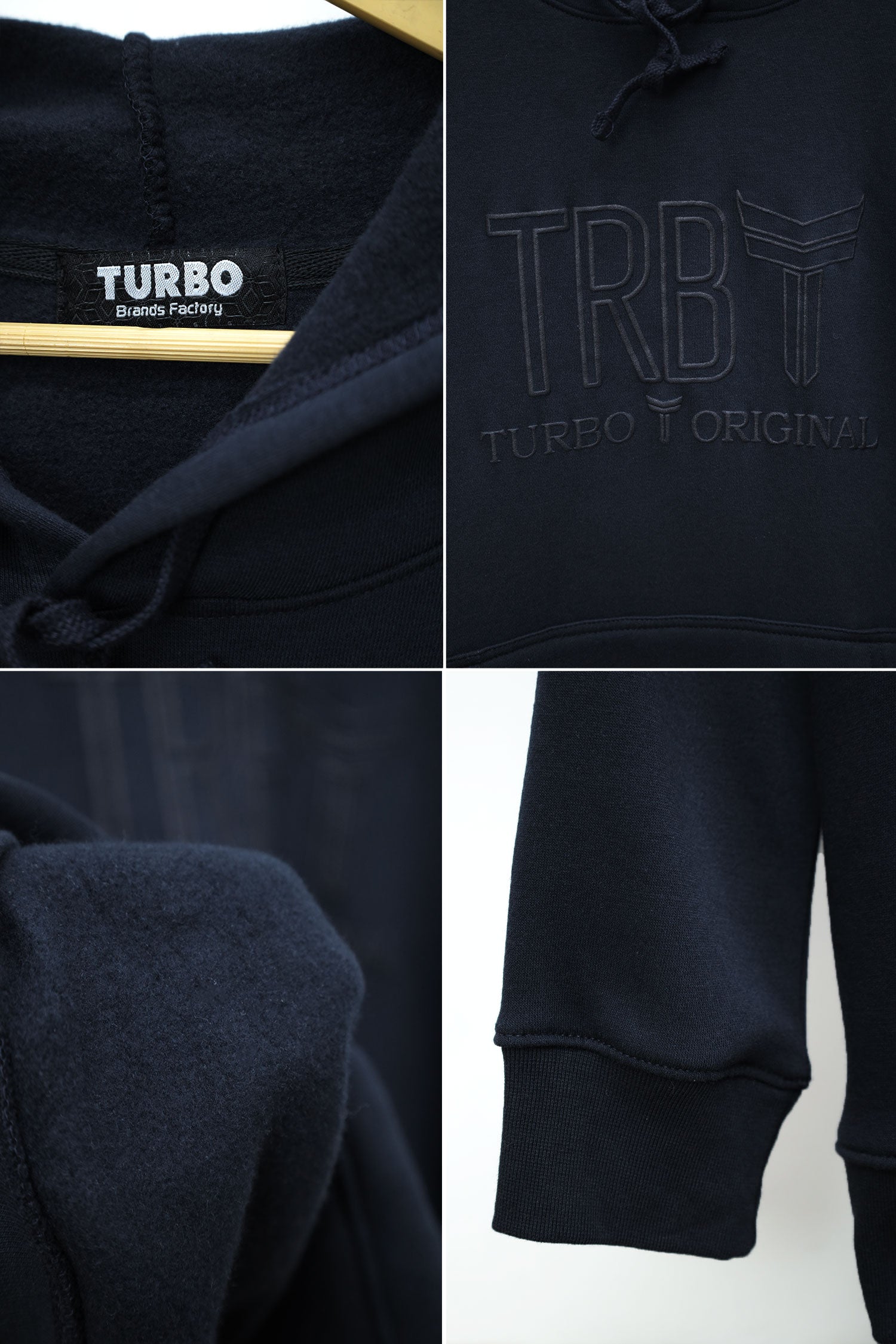 TRB Original Aplic Printed Fleece Hoodie