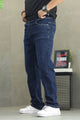 Turbo Classic Regular Slim Fit Denim Jeans In Dark Blue