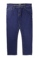 Turbo Loose Fit Cozy Denim Jeans In Dark Blue