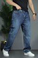 Turbo Denim Look Men Relaxed Fit Baggy Jeans