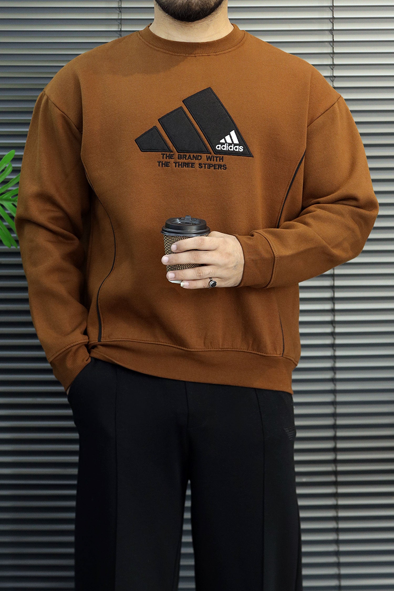 Adds Signature Round Neck Men's Sweatshirt