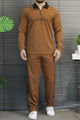 Lro Piana Authentic Style Collar Men's Co-Ord Set