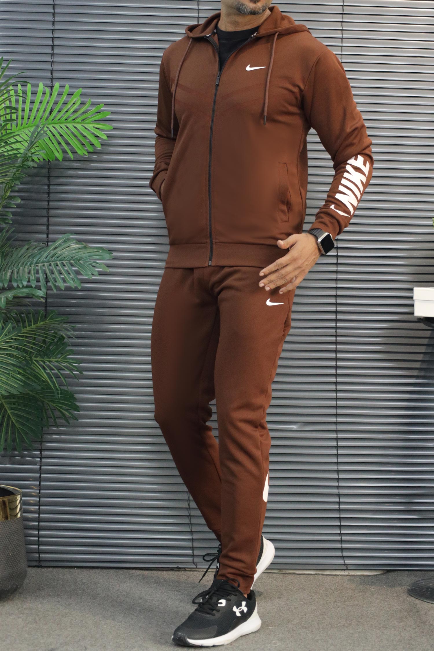 Nke Urban Edge Zipper Hooded Men's Co-Ord Set