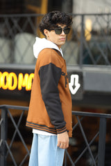 Turbo Button Style Men's Varsity Jacket
