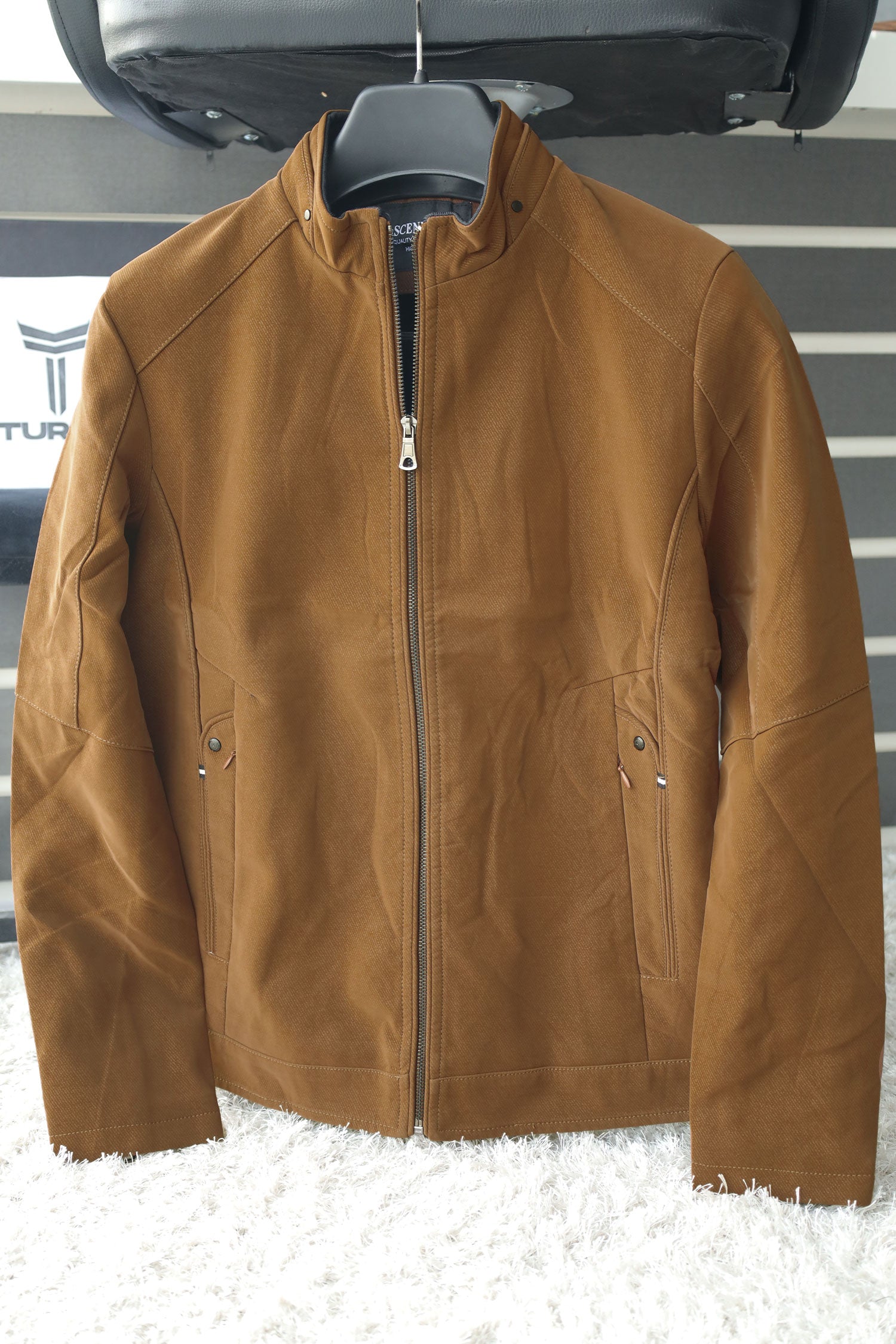 Fashionable Men's Imported Suede Leather Jacket