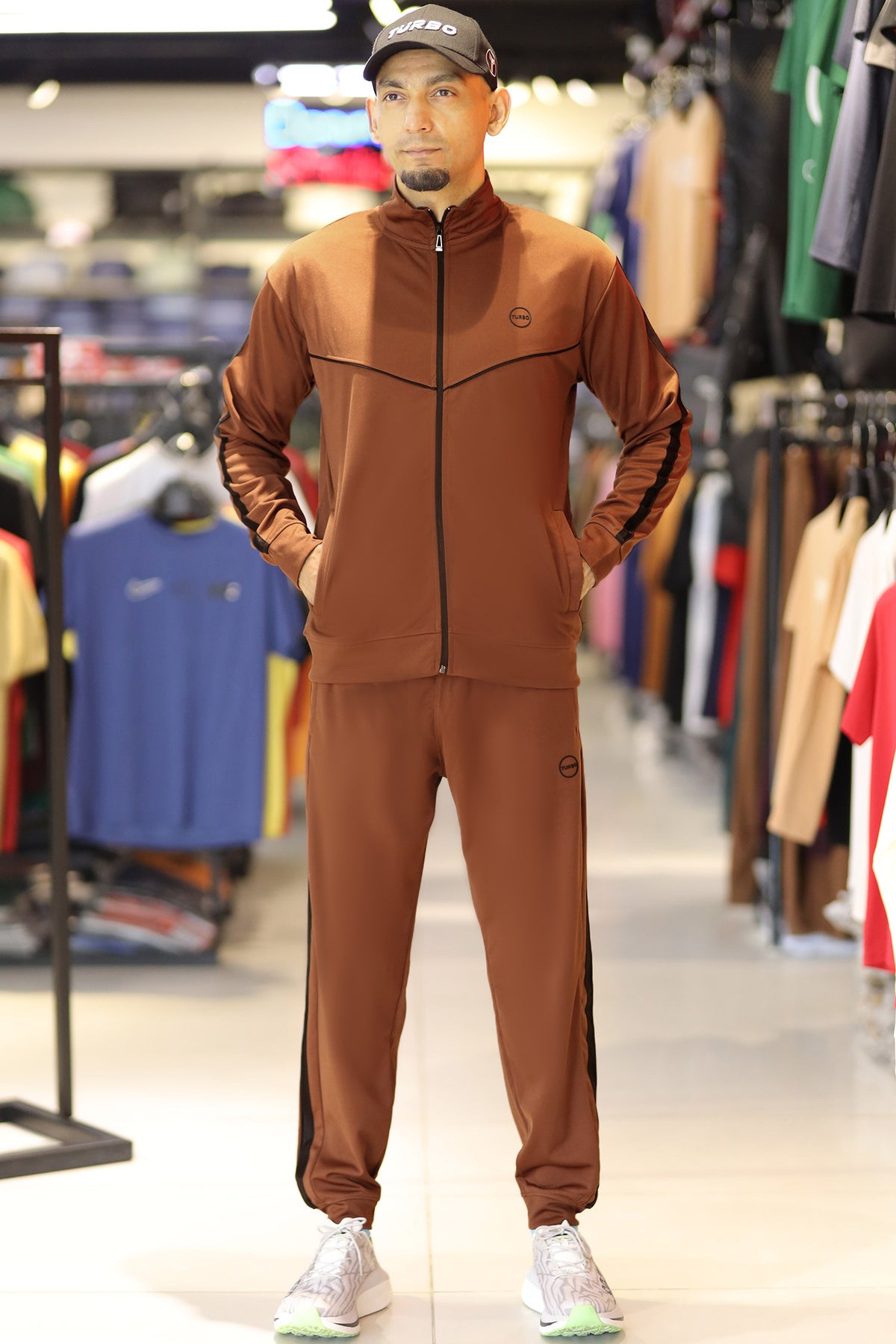 Turbo Athletic Runner Panelled Zipper Tracksuit