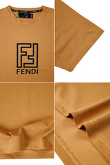 Fndi Labyrinth Monogram Classic Crew Neck Tee