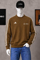 Adds x Mercds-Amg F1 Series Round Neck Men's Sweatshirt In Dark Camel