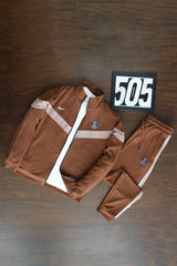 Nke Diagonal V Panel Signature Full Zipper Tracksuit