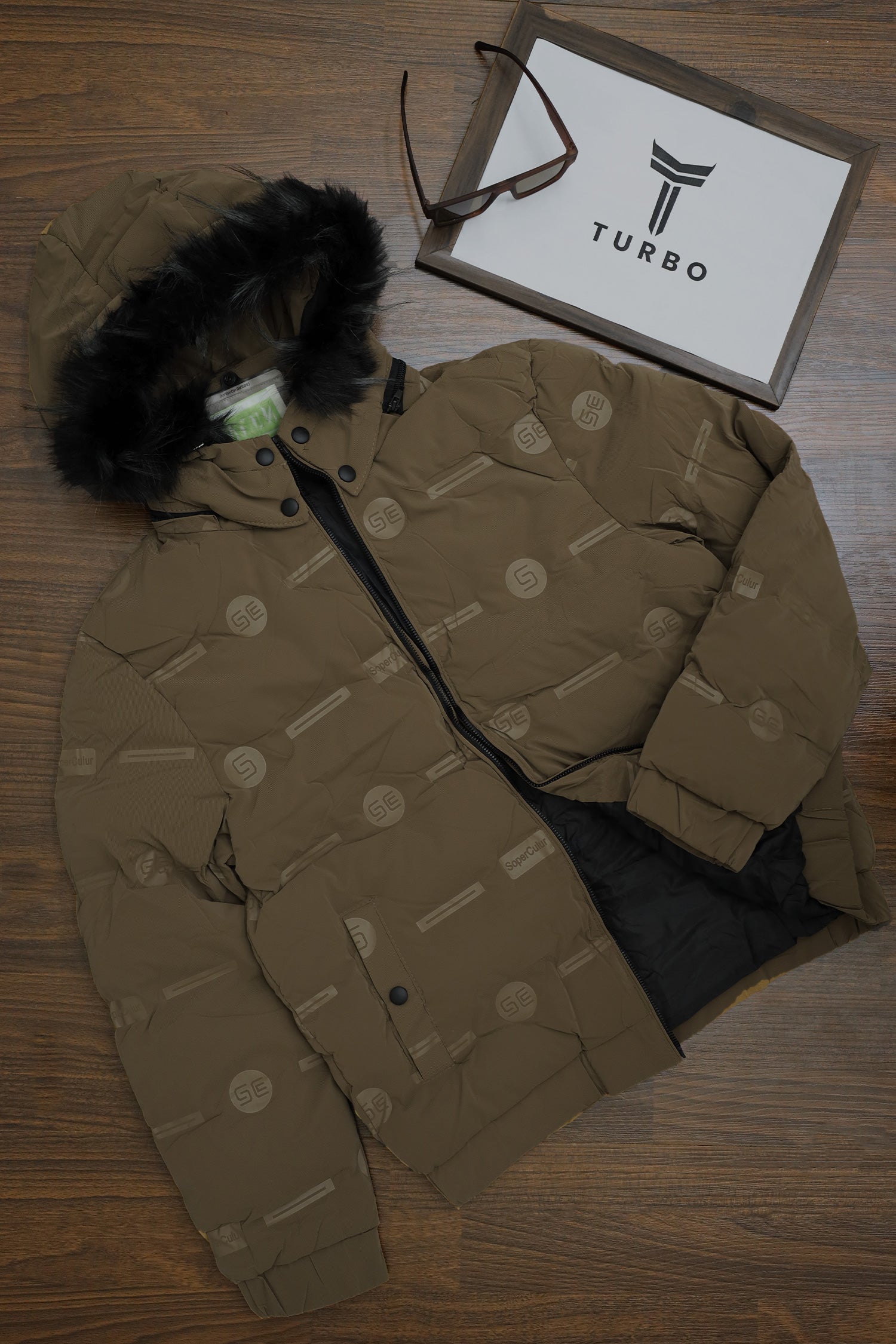 Fashionable Trendy Hood Style Imported Puffer Jacket